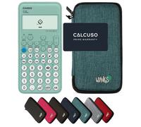 Casio fx-92 Collège avec Housse de Protection WYNGS Incluse Turquoise - Calculatrice Scientifique - Pack de Base