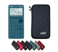 Calculatrice Casio Graph 25+E II avec Housse de Protection WYNGS incluse Bleu - Calculatrice Graphique