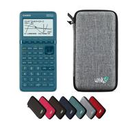 Calculatrice Casio Graph 25+E II avec Housse de Protection WYNGS incluse Gris Clair - Calculatrice Graphique