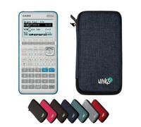 Calculatrice Casio Graph 35+E II avec Housse de Protection WYNGS incluse Bleu - Calculatrice Graphique