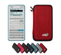 Casio Graph 35+E II avec Housse de Protection WYNGS Incluse Rouge - Calculatrice Graphique - Pack de Base