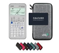 Casio Graph Light avec Housse de Protection WYNGS Incluse Gris Clair - Calculatrice Graphique - Pack de Base