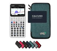 Casio Graph Math+ avec Housse de Protection WYNGS Incluse Turquoise - Calculatrice Graphique - Pack de Base
