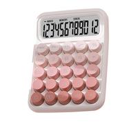 Calculatrice clavier - Calculatrice mécanique de style vintage, grand outil d'affichage de touches | Calculatrice de bureau esthétique avec bouton silencieux pour l'école et la maison