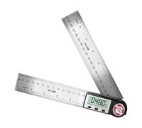 Calculatrice D'angles À Double Usage Règles À Bords Droits En Acier Inoxydable De 200 Mm Et Systèmes De Mesure Numériques De Libération D'erreur Outil De Mesure D'angles Professionnel Pour Le Travail