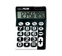 Milan 150610KBL Blister Calculatrice Electronique 10 chiffres Touches grands