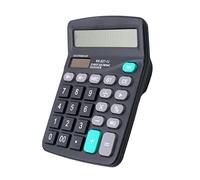 Calculatrice de bureau à 12 chiffres, grands boutons solaires, outil de comptabilité financière et commerciale, 1 pièce