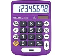 Calculatrice de Bureau à 8 Chiffres avec énergie Solaire et écran LCD,ou Maison,Bureau,école,Classe et Entreprise,4 Fonctions Petite Basique
