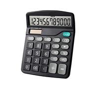 Calculatrice de Bureau avec Grand écran LCD 12 Chiffres à Fonction Standard Batterie pour Basique Affaires