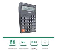 Calculatrice de Bureau avec Grand écran LCD à 12 Chiffres, Haut-Parleur Russe, Gros Boutons, Alimentation Solaire et par Batterie, Double Source d'alimentation pour Bureau, école,