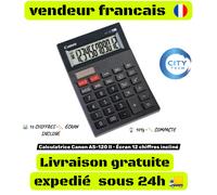 CALCULATRICE DE BUREAU Canon AS-120 II • Écran 12 chiffres incliné