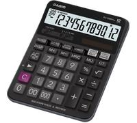 Casio Calculatrice de bureau DJ-120D Plus 12 chiffres Solaire et pile Noir