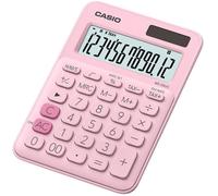 Calculatrice de bureau - CASIO - MS-20UC-PK-S-UC - Rose - Ecran 12 caractères - Energie solaire et pile