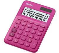 Calculatrice de bureau Casio MS-20UC rouge solaire, à pile(s)