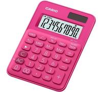 Calculatrice de bureau - Casio - MS 7UC - Rose - Alimentation par pile - 4 opérations