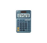 Calculatrice de bureau - Casio - MS-88-EM - 8 caractères - Couleur bleue - Alimentation solaire et piles