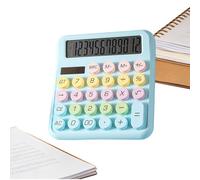 Calculatrice De Bureau | Compteur Solaire 12 Chiffres Mignon Coloré - Calculatrices de Bureau Élégantes,Pour Maison École Classe Université Travail Affaires Voyage Extérieur Et Magasin