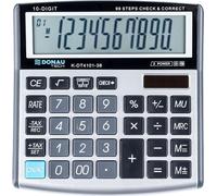 Calculatrice de bureau Donau Tech K-DT4102 10 chiffres, fonction racine carrée argenté