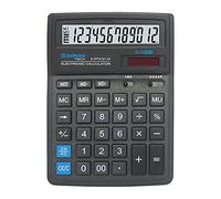 Calculatrice de Bureau DONAU Tech/K-DT4121-01 Fonction Racine 12 Chiffres/ 199x153x31mm/ Couleur: Noir/Calculatrice avec Affichage 10 Chiffres/Dual Power/ 5 Ans de Garantie