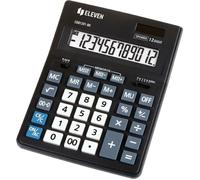 Calculatrice de bureau - ELEVEN - CDB 1201BK - Noire - Mémoire à 4 touches - Alimentation par pile