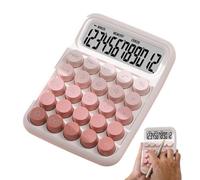 Calculatrice de Bureau esthétique - Grands claviers, écran Doux au Toucher | Cuts Designs avec écran clair pour les salles d'études de bureau, mathématiques quotidiennes, devoirs, bureau station de