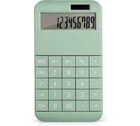 Calculatrice de bureau et d'école avec affichage à 12 chiffres, alimentée par énergie solaire, design durable, fonctions de mémoire
