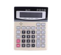 Calculatrice de Bureau Grand écran à 12 Chiffres Gros Boutons Lecture vocale Calculatrice de Bureau pour l'école Entreprise Famille Plastique Aluminium Taille compacte