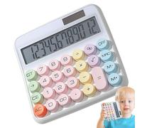 Calculatrice De Bureau - Grand Écran LCD, Écran À Douze Chiffres, Grandes Touches | Panneau De Visualisation De Cinq Pouces, Conception D'inclinaison De Quinze Degrés, Disposition De Lecture Claire