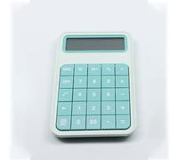Calculatrice de bureau multifonctionnelle verte à 12 chiffres avec boutons détachables, outils de calcul pour étudiants, adultes