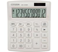 Calculatrice de bureau SDC-812NR 5 solaire/pile blanche