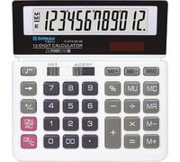 Calculatrice De Bureau Tech/K-Dt4125-09 Fonction Racine 12 Chiffres/ 156X152X28Mm/ Couleur : Blanc/Calculatrice Avec Affichage 12 Chiffres/Double Alimentation/Garantie 5 Ans[Z581]