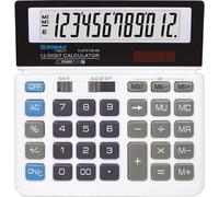 Calculatrice De Bureau Tech/K-Dt4126-09 Fonction Racine 12 Chiffres/ 156X152X28Mm/ Couleur : Blanc/Calculatrice Avec Affichage 12 Chiffres/Double Alimentation/Garantie 5 Ans[Z838]