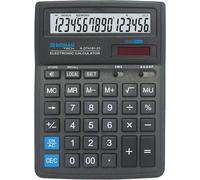 Calculatrice De Bureau Tech/K-Dt4161-01 Fonction Racine À 16 Chiffres/ 199X153X31Mm/ Couleur : Noir/Calculatrice Avec Affichage À 16 Chiffres/Double Alimentation/ 5 Ans De Garantie[Z589]
