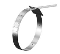 Calculatrice de circonférence multifonction en acier inoxydable - Mesure précise pour tables, machines, établis, ruban à rapport à grande échelle