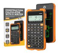 Calculatrice de Construction Industrielle et Scientifique pour Entrepreneur,Calculatrices de Fraction en Pouces Charpentier, estimateur, Constructeur, encadreur (Noir)