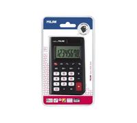 Calculatrice de poche - 8 chiffres - Noir - Étui inclus - Double alimentation