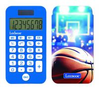 Calculatrice de Poche Basketball avec Couvercle de Protection, Fonctions Classiques et évoluées, à Piles et Solaire bleu TU