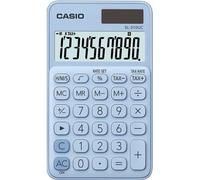 Calculatrice de poche Casio® SL-310UC-LB - Solaire/pile, 10 chiffres, écran LCD, bleu clair