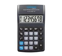Calculatrice de Poche DONAU Tech/K-DT2087-01 Fonction Racine à 8 Chiffres/ 180x90x19mm/ Couleur: Noir/Calculatrice avec Affichage à 8 Chiffres/Fonctionnement sur Piles/Design Compact