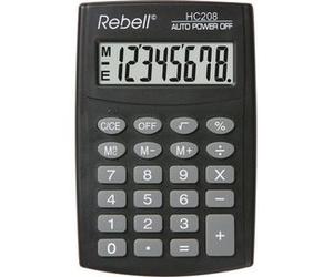 Calculatrice de poche HC 208, noir