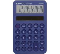 Calculatrice de poche Maul ECO MD 1 bleu clair Ecran: 10 solaire (l x H x P) 76 x 120 x 13 mm