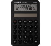 Calculatrice de poche Maul ECO MD 1 noir Ecran: 10 solaire (l x H x P) 76 x 120 x 13 mm