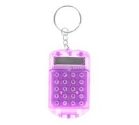 Calculatrice de poche mini, calculatrice d'anneau de clé électronique de poche : calculatrice à mini chiffres de couleur caramel, calculatrice de chaîne de clé mignonne et fonctionnelle