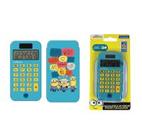Calculatrice de Poche Moi, Moche et Méchant Minions, Fonctions Classiques et évoluées, Couvercle Rigide de Protection, à Piles, Bleu/Jaune, C45DESLXB