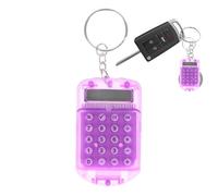 Calculatrice de poche, porte-clés calculatrice - Calculatrice portable de chiffres 2 en 1 avec boutons, calculatrice de porte-clés à chiffres pour usage domestique et scolaire, pendentif unique