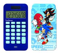 Calculatrice de Poche Sonic avec Couvercle de Protection, Fonctions Classiques et évoluées, à Piles et Solaire bleu TU