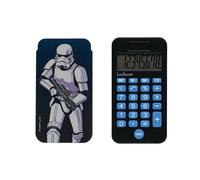 Lexibook, Star Wars Calculatrice de Poche, C45SW | 8 chiffres, double alimentation, étui de protection, Bleu/Noir
