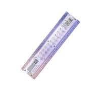 Calculatrice de règle mathématique avec Horloge LCD, règle Droite de 15 cm / 5, 9 Pouces pour Les Notes en Classe, Les tâches de Bureau et l ' étude de la Calculatrice Droite de rédaction
