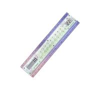 Calculatrice de règle mathématique avec Horloge LCD, règle Droite de 15 cm / 5, 9 Pouces pour Les Notes en Classe, Les tâches de Bureau et l ' étude de la Calculatrice Droite de rédaction