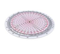 Calculatrice de vol E6B-R Règle circulaire à glissière Outil de navigation aéronautique pour la formation des pilotes et la planification de vol, calculatrice triangulaire du vent, plastique étanche